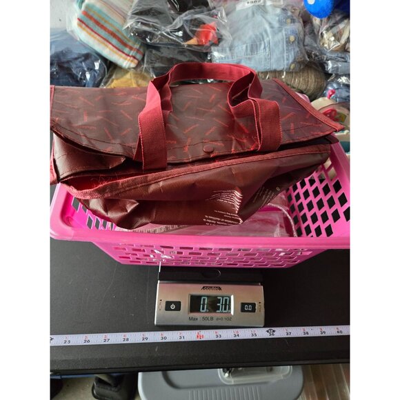 Lululemon Reusable Red Ombre Tote Bag Eco-Friendly Shopping Bag 16" - Picture 8 of 8